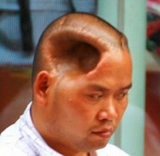 half head Chinese Man