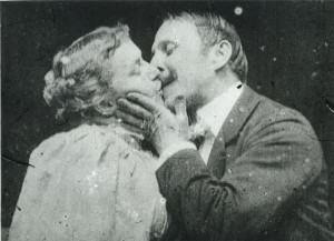 May Irwin and John C. Rice kissing