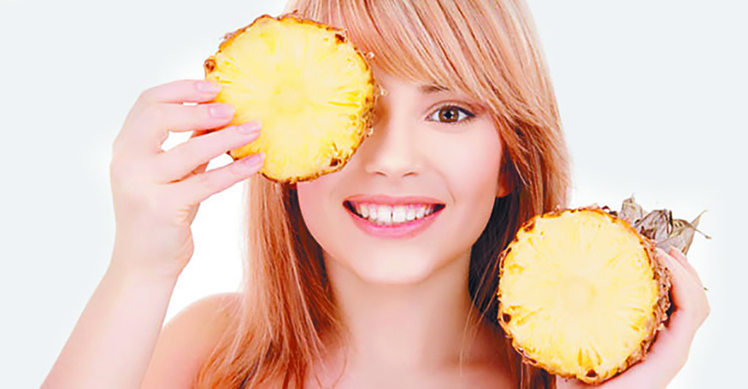 Radiant complexion with Pineapple