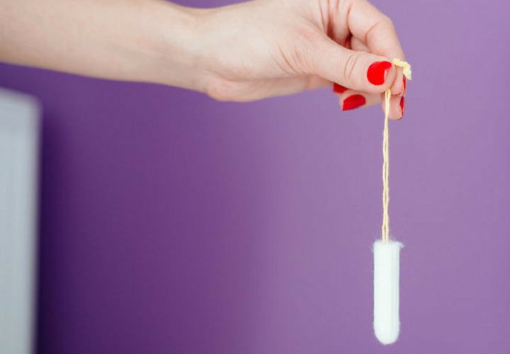 Hide your tampon in an old empty lipstick tube