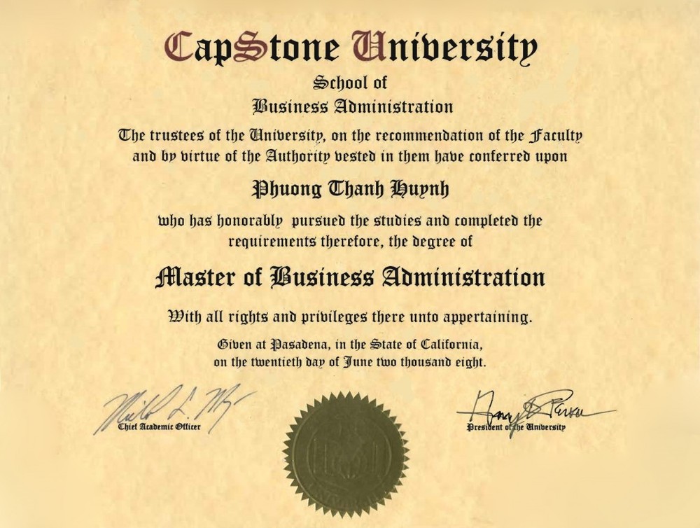 Business Administration degree