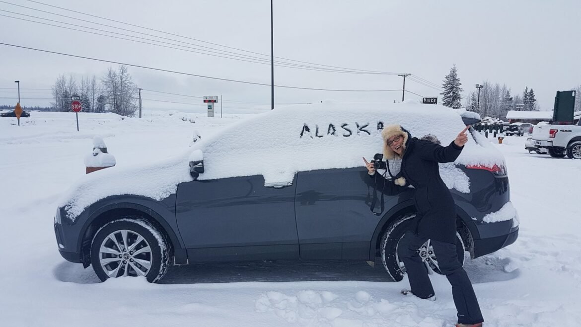 Winter driving in Fairbanks, Alaska