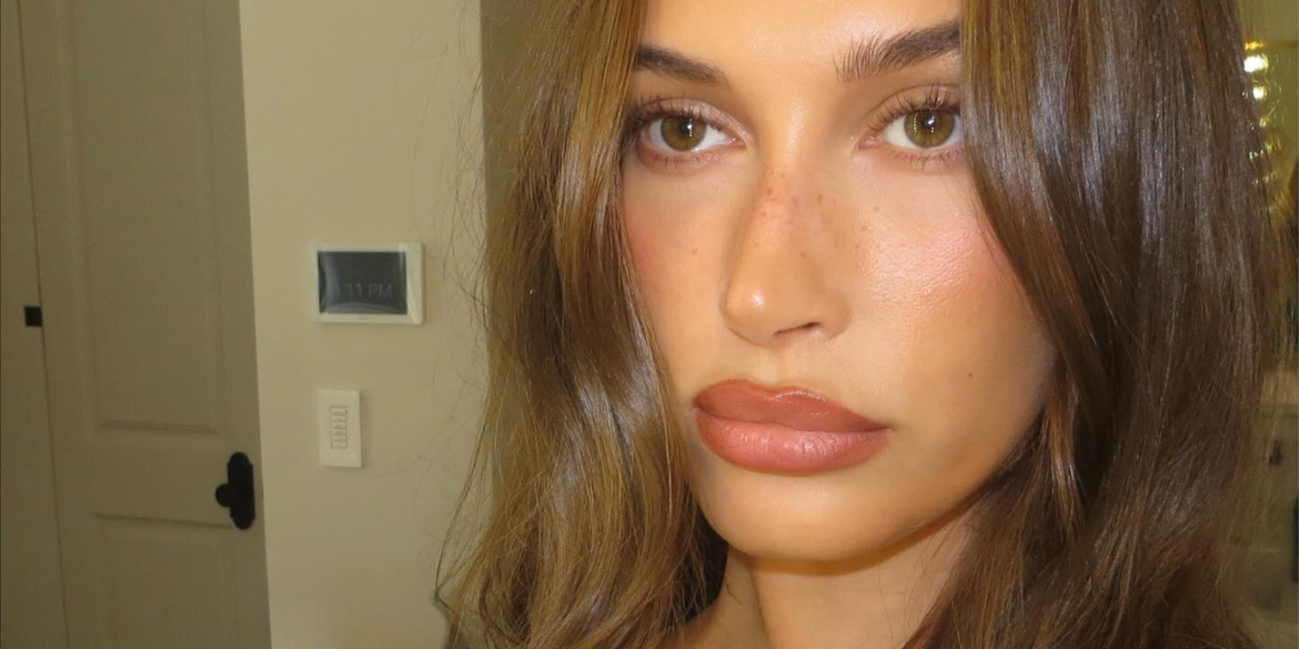 Hailey Bieber's Manicure Gives Frosted Tips a New Meaning