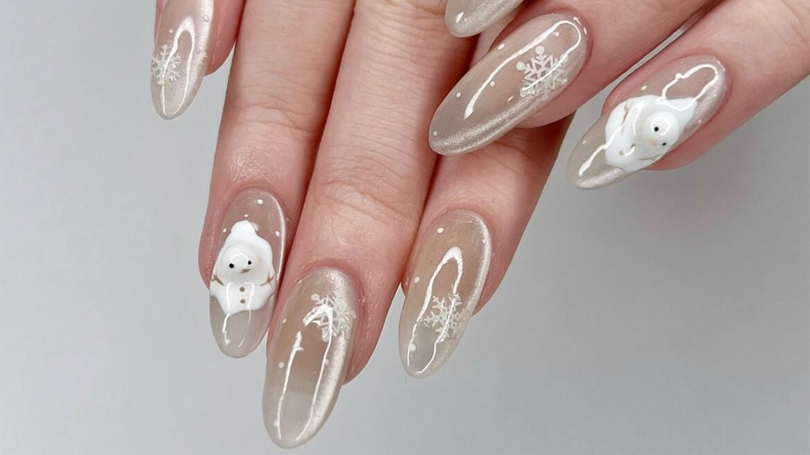 Snowflake Nails Are The Chicest Manicure Trend For Winter 2025