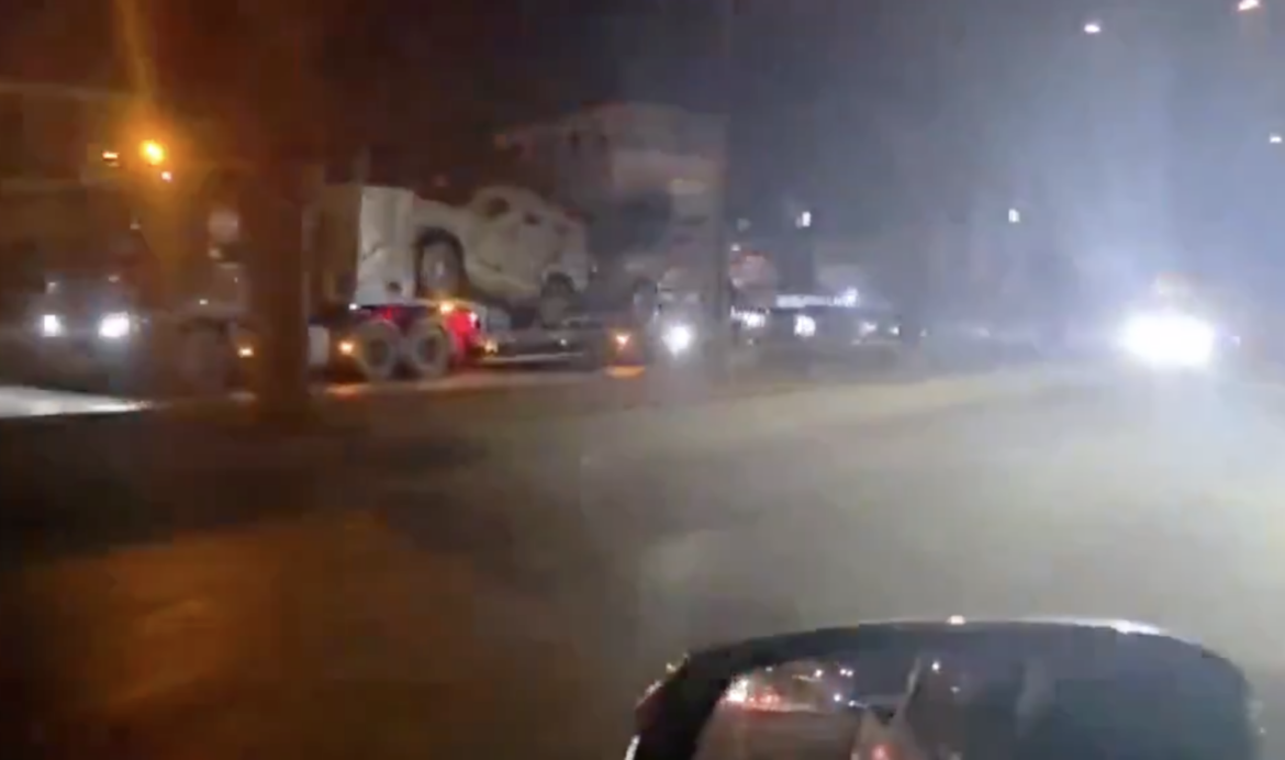 Turkey deploys armored convoy into Syria through Bab al-Hawa