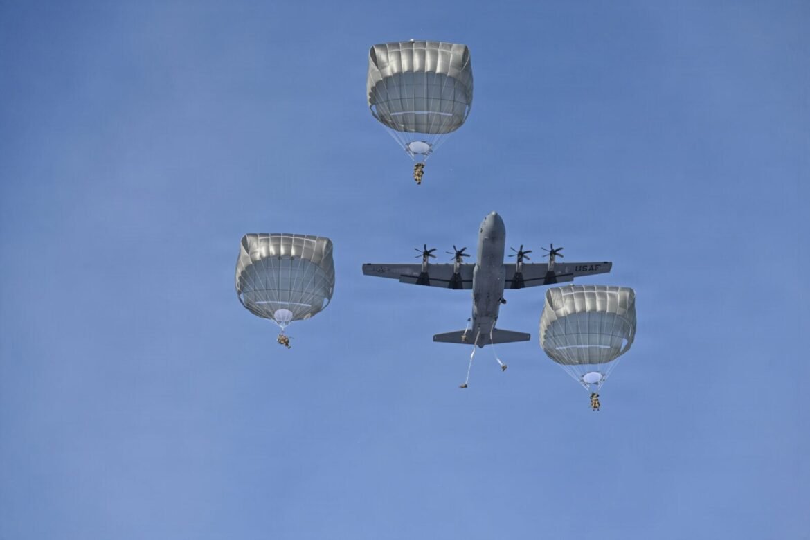 U.S. Army conducts mass paratrooper drop in Japan