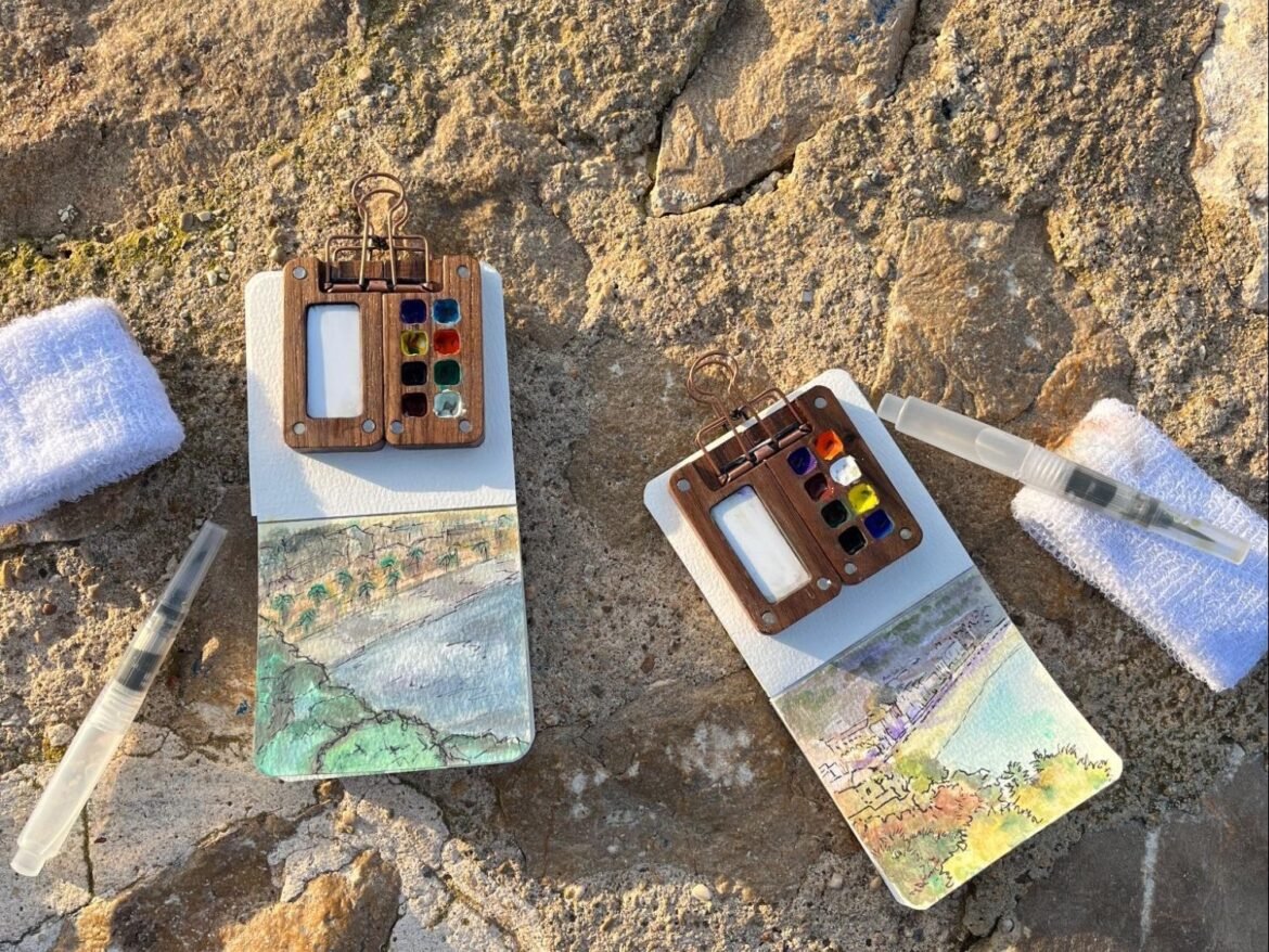 How to Start a Watercolor Travel Journal (Even If You "Can't Draw")