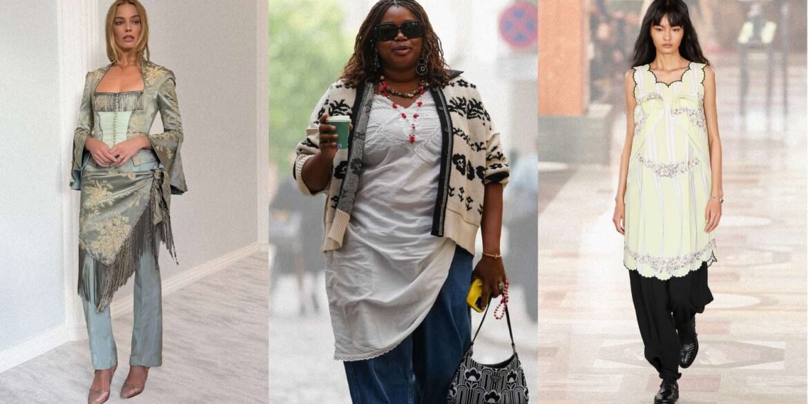 How to Wear Spring's Dresses Over Pants Trend