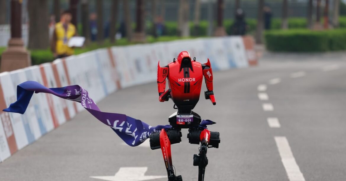 A Humanoid Robot Set a Half-Marathon Record in China