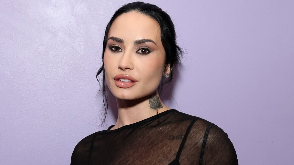 Demi Lovato's Double Diamond French Manicure Is Extra Fancy — See Photos