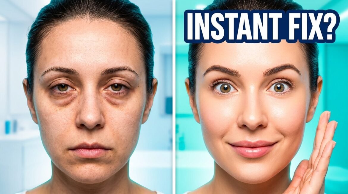 Under eye bags treatment
